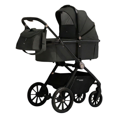 Коляска 3 в 1 Sweet Baby Vento Dark Grey (Black) 01